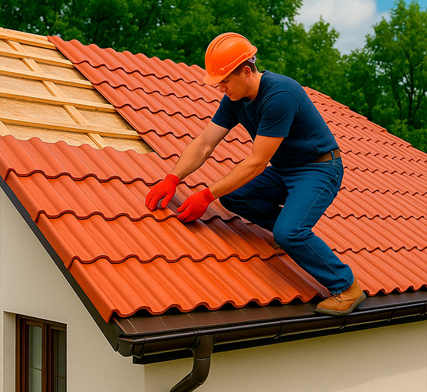 Кровля из керамической черепицы в Щёлково